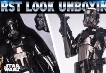 Hot Toys Death Trooper Black Chrome Figure Unboxing | First Look