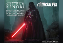 Official Pix Private Signing with Tom O’Connell, Darth Vader Stunts in Obi-Wan Kenobi Series