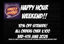 Comics & Cocktails Happy Hour Weekend **Discount Event** Returns for 2023!