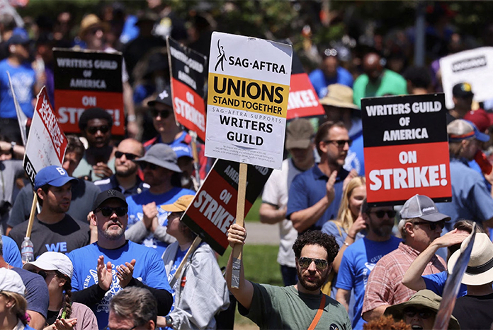 WGA Strike SAG Support Jul23
