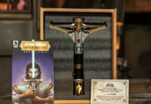 Stellan Gios Legacy Lightsaber Hilt from Star Wars: The High Republic Available from Life Day