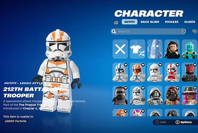 New LEGO Star Wars Skins Arrive in Fortnite - Jedi News