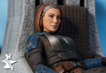 Gentle Giant Ltd. Bo-Katan Kryze on Throne Premier Collection Statue from The Mandalorian