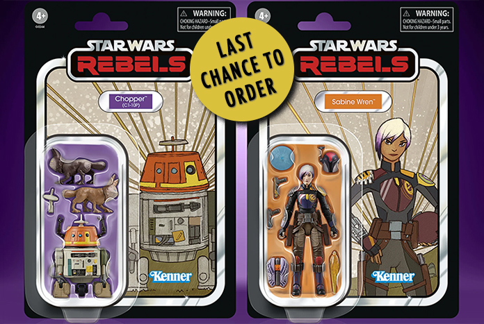 The Vintage Collection Chopper and Sabine Wren Last Chance Feb24