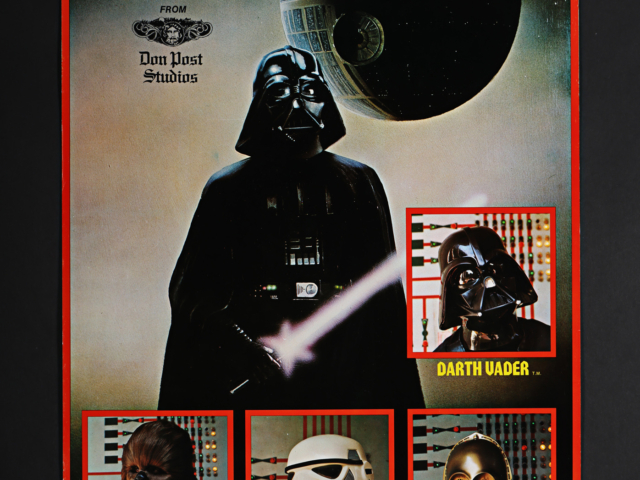 Propstore_May24_STAR WARS A NEW HOPE (1977) David Frangioni Collection Don Post Studios Masks Poster, 1977