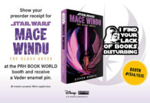 Free Enamel Vader Pin with Proof of Preorder of Mace Windu: The Glass Abyss at SDCC