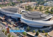Aerial Construction Tour of the Lucas Museum of Narrative Art