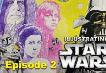 Illustrating Star Wars with Matt Busch | Planning Color Palette | Painting Washes