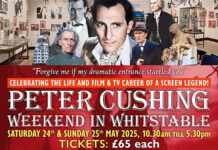 Peter Cushing Celebration Weekend in Whitstable on May 24th and 25th 2025