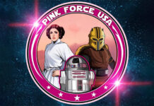 R2-KT Pink Force USA Logo Patches and Stickers Plus R2-KT Large Logo Patch Available Now