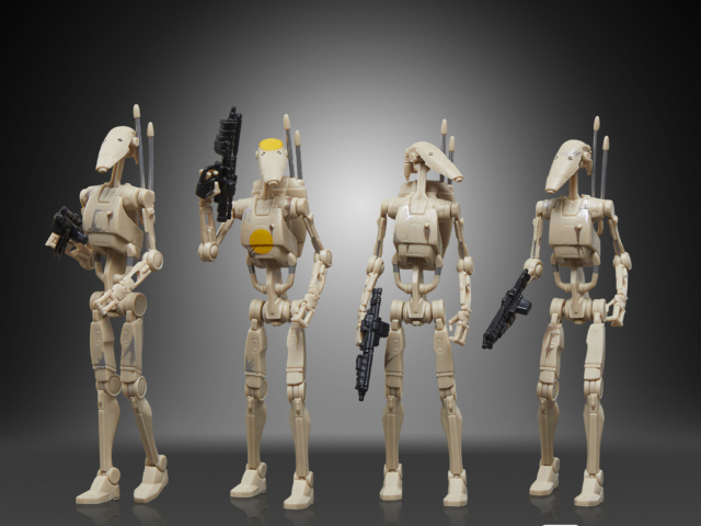 STAR WARS THE VINTAGE COLLECTION BATTLE DROID 4-PACK 7