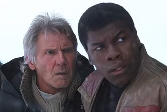 John Boyega and Harrison Ford Mar25