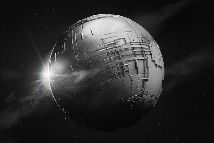 Star Wars Popular Spaceship on a Black Background 