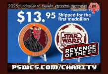 Celebrate Revenge of the 5th with the Darth Maul Charity Medallion from PSWCS