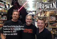 Rebel Force Radio Live Podcast Fundraiser for Rancho Obi-Wan on September 6th, 2025