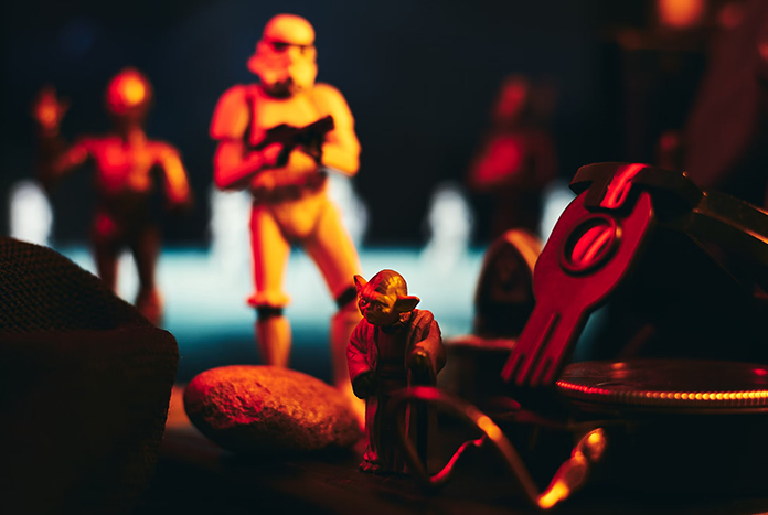 Yoda with Stormtrooper in Background Oct25