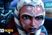 Ahsoka Cuts Off Ship’s Power to Save Anakin | Star Wars: The Clone Wars | Star Wars Kids