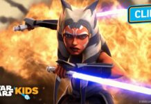 Ahsoka’s Daring Dive from a Ship! | Star Wars: The Clone Wars | Star Wars Kids