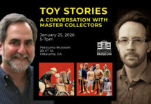 Steve Sansweet and Pete Vilmur at the Petaluma Historical Library and Museum on January 25th