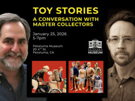 Steve Sansweet and Pete Vilmur at the Petaluma Historical Library and Museum on January 25th