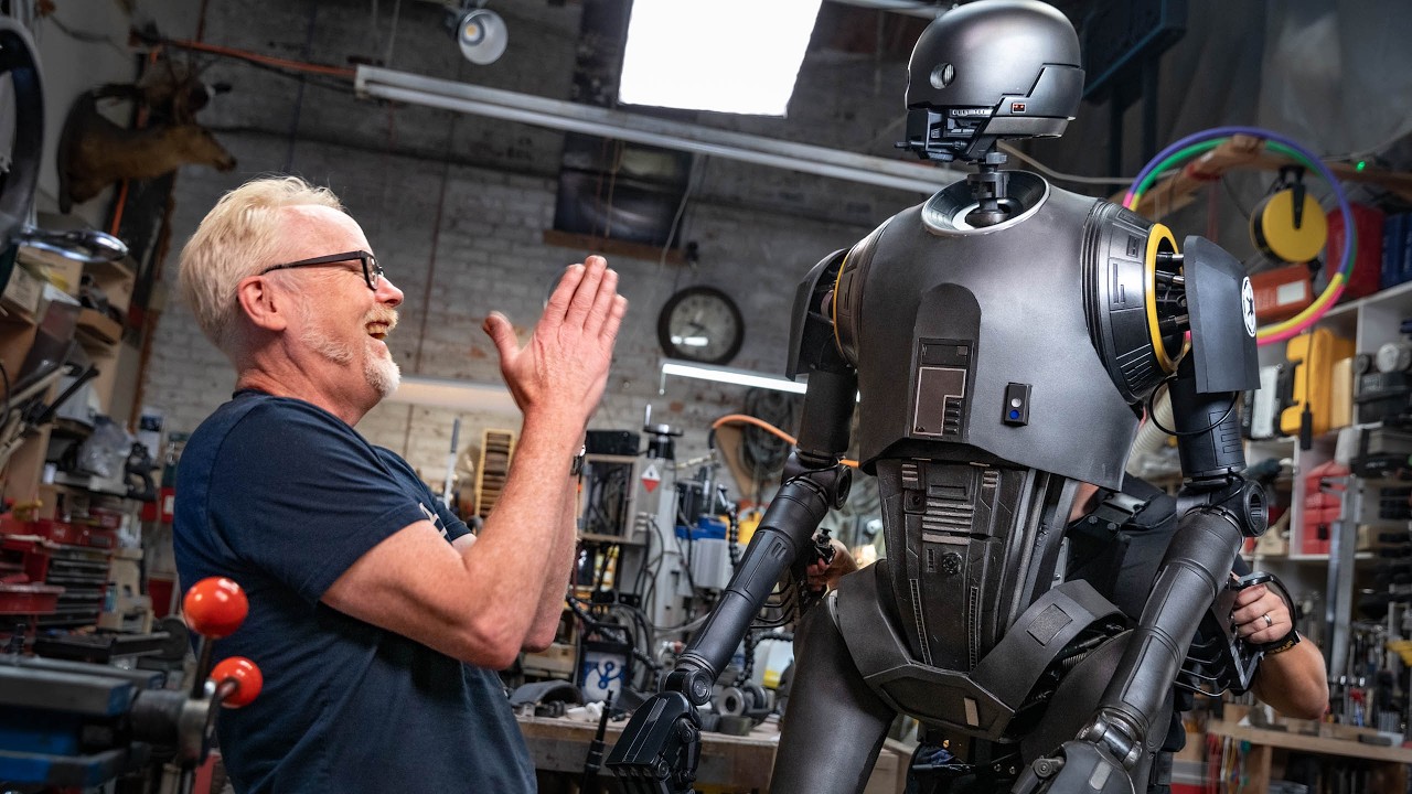 Adam Savage in Awe of This Life-Size K-2SO Droid Puppet! | Adam Savage’s Tested