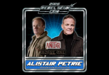 Alistair Petrie Attending Rebel Scum Con III, August 7th to 9th, 2026