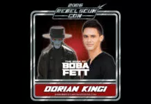 Dorian Kingi Attending Rebel Scum Con III, August 7th to 9th, 2026
