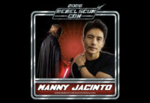 Manny Jacinto Attending Rebel Scum Con III, August 7th to 9th, 2026