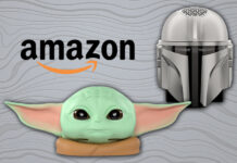 New The Mandalorian Helmet and Grogu Echo Dot Series 4 and 5 Stands