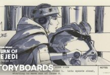Luke & Leia Endor Speeder Chase from Return of the Jedi | Storyboard Sequence