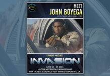 Starfury Invasion 2026: John Boyega Attending