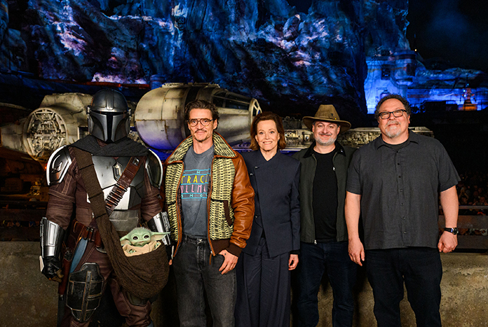 The Mandalorian and Grogu Cast Disneyland May26