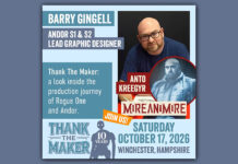 Barry Gingell Attending Thank the Maker – Rogue One: A Star Wars Story 10th Anniversary Event on October 17th