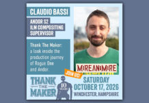 Claudio Bassi Attending Thank the Maker – Rogue One: A Star Wars Story 10th Anniversary Event on October 17th