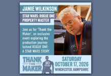 Jamie Wilkinson Attending Thank the Maker – Rogue One: A Star Wars Story 10th Anniversary Event on October 17th