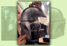 The Mandalorian and Grogu Die Cut Vinyl Signed by Ludwig Göransson Available at D23