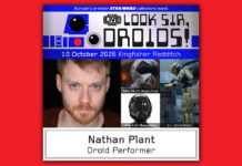 Droid Performer Nathan Plant Attending Echo Base Live on October 10th, 2026