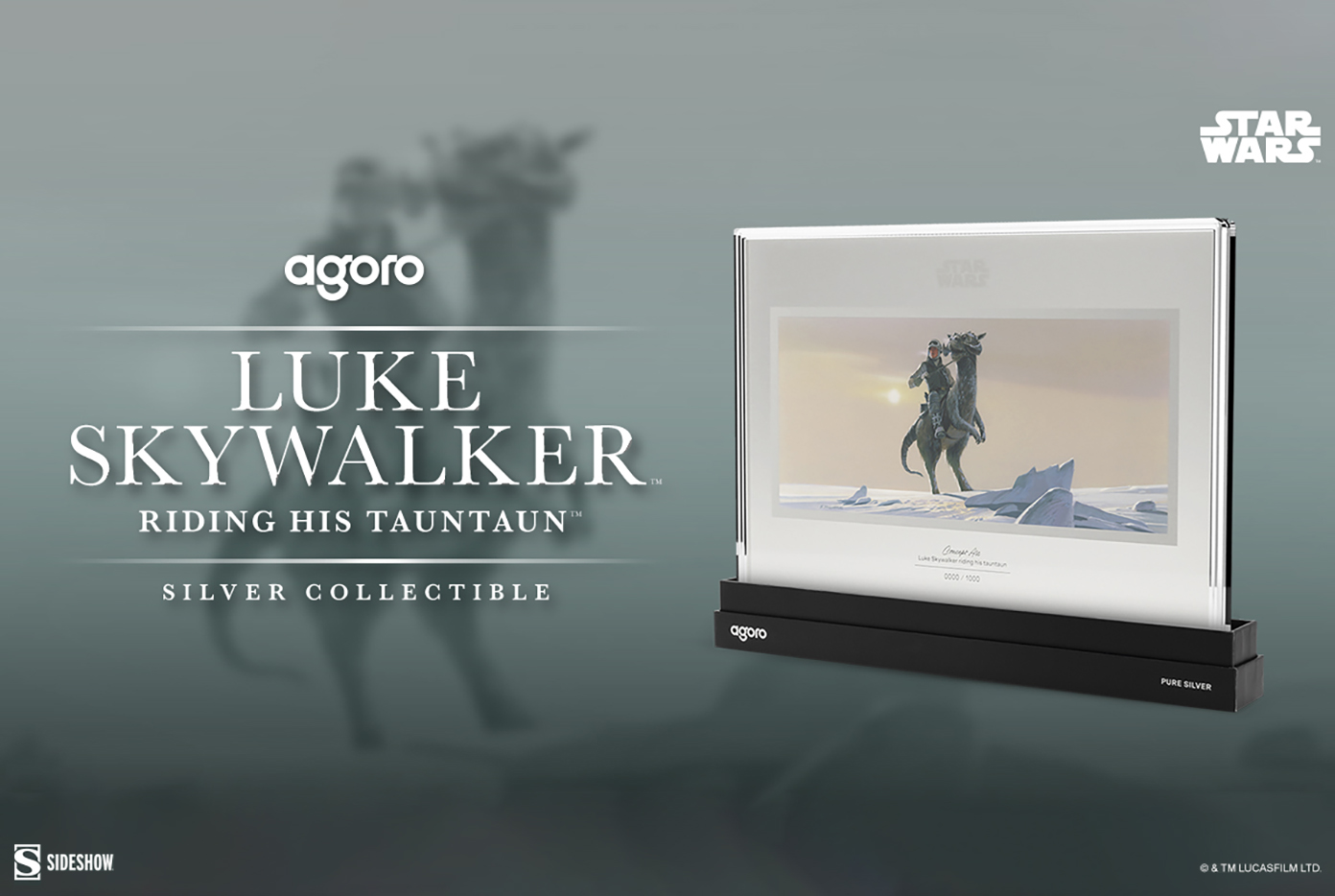 Sideshow Agoro Luke Skywalker Tauntaun Sept26