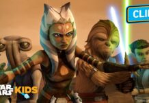 Ahsoka Protects the Jedi Younglings from Grievous! | Star Wars: The Clone Wars | Star Wars Kids