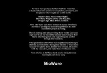 Games Studio Bioware is Shutting Down