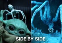 Mando and Grogu Fight a GIANT Ice Spider! | Star Wars Side-by-Side